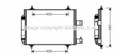 AVA QUALITY COOLING cna5213d -  Конденсатор, кондиционер